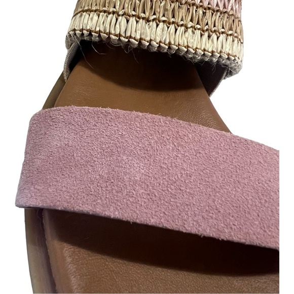 MILA PAOLI Made in Italy Double-Band Slingback Sandals Pink Tan Womens 8 - Picture 6 of 13